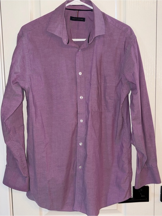 Tommy Hilfiger Other - Tommy Hilfiger Men's Lavender Button-Up Dress Shirt, Size L